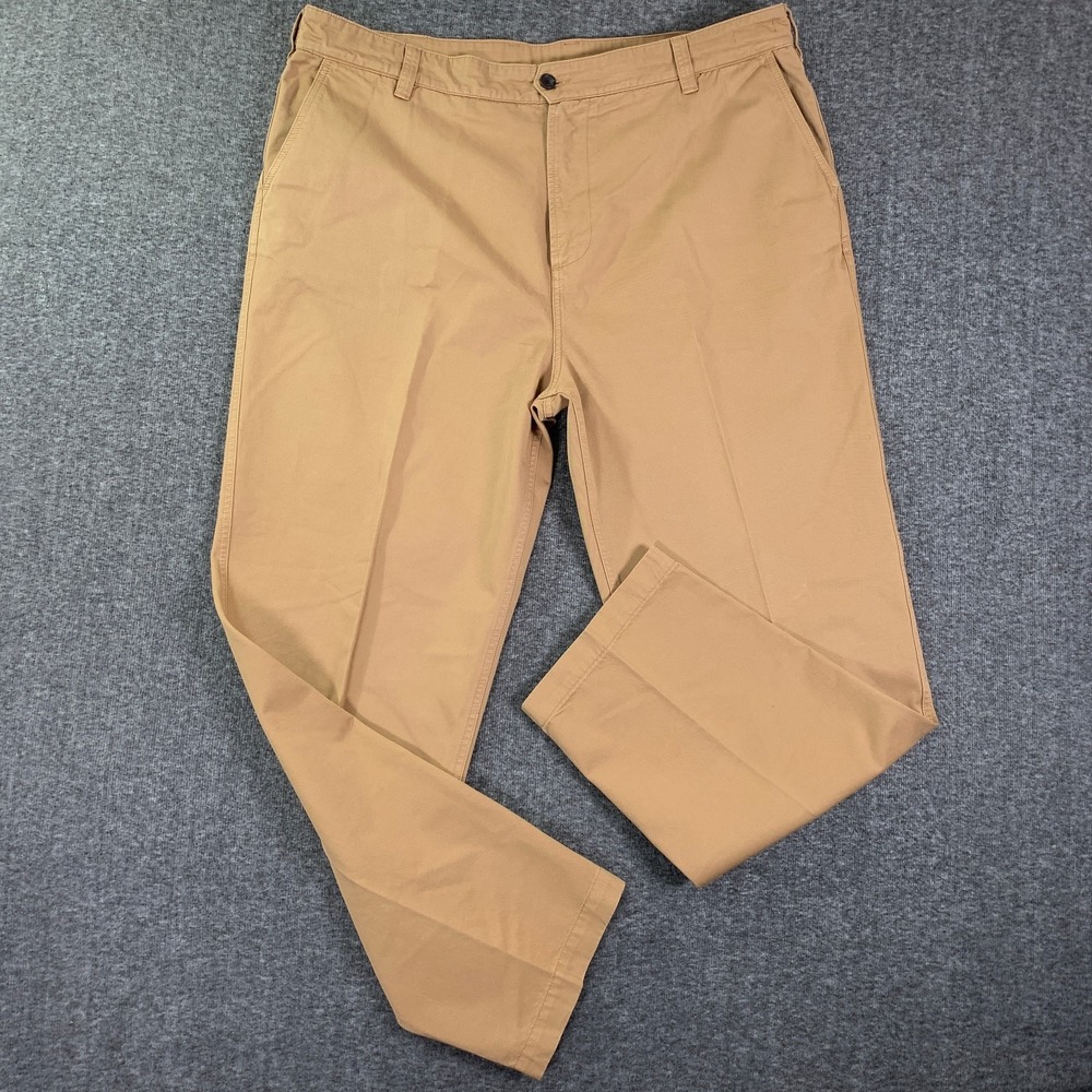 Drake's Games Trousers Men 42x32 Brown Cotton Twill Pants Old Money Chino A1